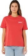 Rip Curl Women's Ocean Break Relaxed Tee Deep Red