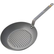 De Buyer Grillpanna Kolstål Lyonnaise Mineral B Dia 26 cm