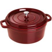 Staub Rund Gryta 28 cm 6,7 liter Grenadine