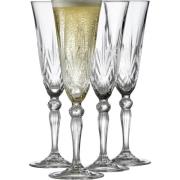Lyngby Glas Glas Champagne Melodia 16 cl 4 st
