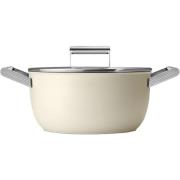 Smeg Kastrull m/lock 24 cm, creme