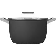 Smeg Kastrull m/lock 26 cm, svart