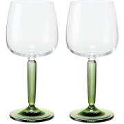 Kähler Hammershøi vitvinsglas, 35 cl, Ø 8,5 cm, 2 st, grön