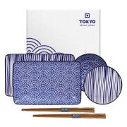 Tokyo Design Studio Nippon Blue sushiset 6 delar