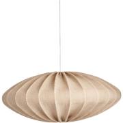 Watt & Veke Ellipse taklampa, 65 cm, linne, sand