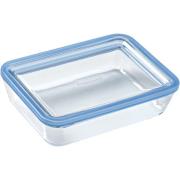 Pyrex Pure Glass ugnsform med glaslock, rektangulär, 0,8 liter