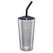 Klean Kanteen Termosmugg med sugrörslock, 473 ml, brushed