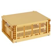 HAY Colour Crate lock medium, golden yellow