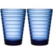 Iittala Aino Aalto vattenglas 33 cl 2-pack, ultramarinblå