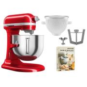 KitchenAid Artisan 5KSM70SHXE köksmaskin 6,6 liter + 5KSMICM Ice Cream...