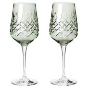 Frederik Bagger Crispy Madame Vitvinsglas 2 st, emerald