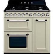 Smeg 90 cm Victoria Gashäll med 3 Ugnar, Creme