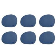 Aida RAW glasunderlägg silikon 6-pack, dark blue