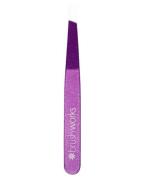 Brushworks Precision Slanted Tweezer Purple