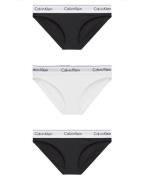 Calvin Klein Bikini Briefs 3-pack Black/White - S   3 stk.