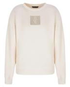 Armani Exchange Woman Logo Sweatshirt White Str. L