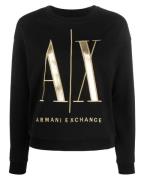 Armani Exchange Woman Sweatshirt Black Str. XL