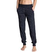Calida Favourites Dreams Pants With Cuff Mörkblå bomull Small Dam