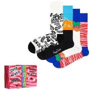 Happy socks Strumpor 4P WWF Gift Box Flerfärgad bomull Strl 41/46