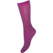 Hype the Detail Strumpor Knee High Silver Rosa One Size Dam