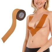 Magic Breast Tape Mocca bomull One Size Dam