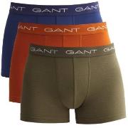 Gant Kalsonger 3P Trunk Grön/orange bomull Small Herr