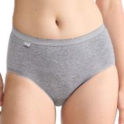 Sloggi Trosor Dam Basic Midi Grå bomull 38 Dam