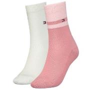 Tommy Hilfiger Strumpor 2P Women Gifting Boucle Stripe Sock Vit/Rosa S...