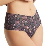 Hanky Panky Trosor 2P Signature Lace Print Retro Thong Svart blommig n...