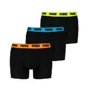 Puma Kalsonger 3P Men Everyday Boxer Svart/Orange bomull Small Herr