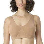 Schiesser BH Bustier Removable Pads Bra Beige polyamid Small Dam