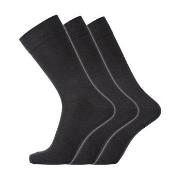 Dovre Strumpor 3P Cotton No-Elastic Socks Svart Strl 45/48 Herr