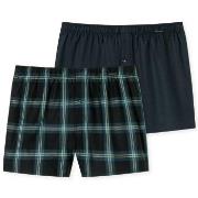 Schiesser Kalsonger 2P Boxershorts multipack Brun mönstrad bomull Smal...