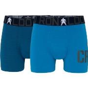 CR7 Cristiano Ronaldo Kalsonger 2P Boys Trunk Briefs Blå bomull 134-14...