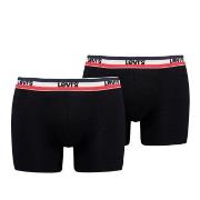 Levis Kalsonger 2P Sportswear Logo Base Boxer Svart bomull Small Herr