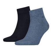Calvin Klein Strumpor 2P Quarter Socks Jeansblå Strl 39/42 Herr