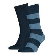 Tommy Hilfiger Strumpor 2P Men Rugby Sock Jeansblå Strl 39/42 Herr