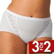 Sloggi Trosor 2P Chic Maxi Briefs Vit bomull 42 Dam