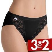 Sloggi Trosor Chic Tai Brief Svart bomull 38 Dam