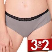 Sloggi Trosor 2P GO Ribbed Hipster Briefs Svart/Grå ekologisk bomull S...