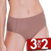 Sloggi Trosor ZERO Feel 2 0 High Waist Brief Brun Small Dam