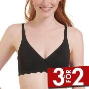 Sloggi BH ZERO Microfibre 2.0 Soft Bra Svart Small Dam