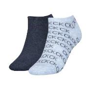 Calvin Klein Strumpor 2P Callie Sneaker Logo Sock Jeansblå One Size Da...
