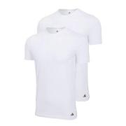 adidas 2P Active Flex Cotton Crew Neck T-Shirt Vit bomull Small Herr