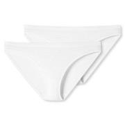 Schiesser Trosor 2P 95-5 Organic Cotton Mini Briefs Vit bomull Small D...