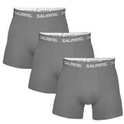 Salming Kalsonger 3P Cotton Boxers With Logo Grå bomull Medium Herr