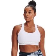 Under Armour BH Mid Crossback Sport Bra Vit polyester Small Dam