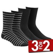 Damella Strumpor 2P Bamboo Socks Svart Strl 39/42 Dam