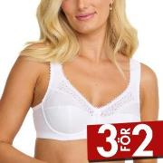 Damella BH Classic Underwire Lace Bra Vit B 75 Dam