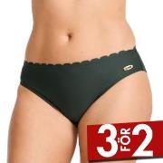 Damella Emily Wavy Bikini Brief Mörkgrön 38 Dam
